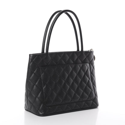 Chanel Caviar Quilted Medallion Tote Black 2 of 8