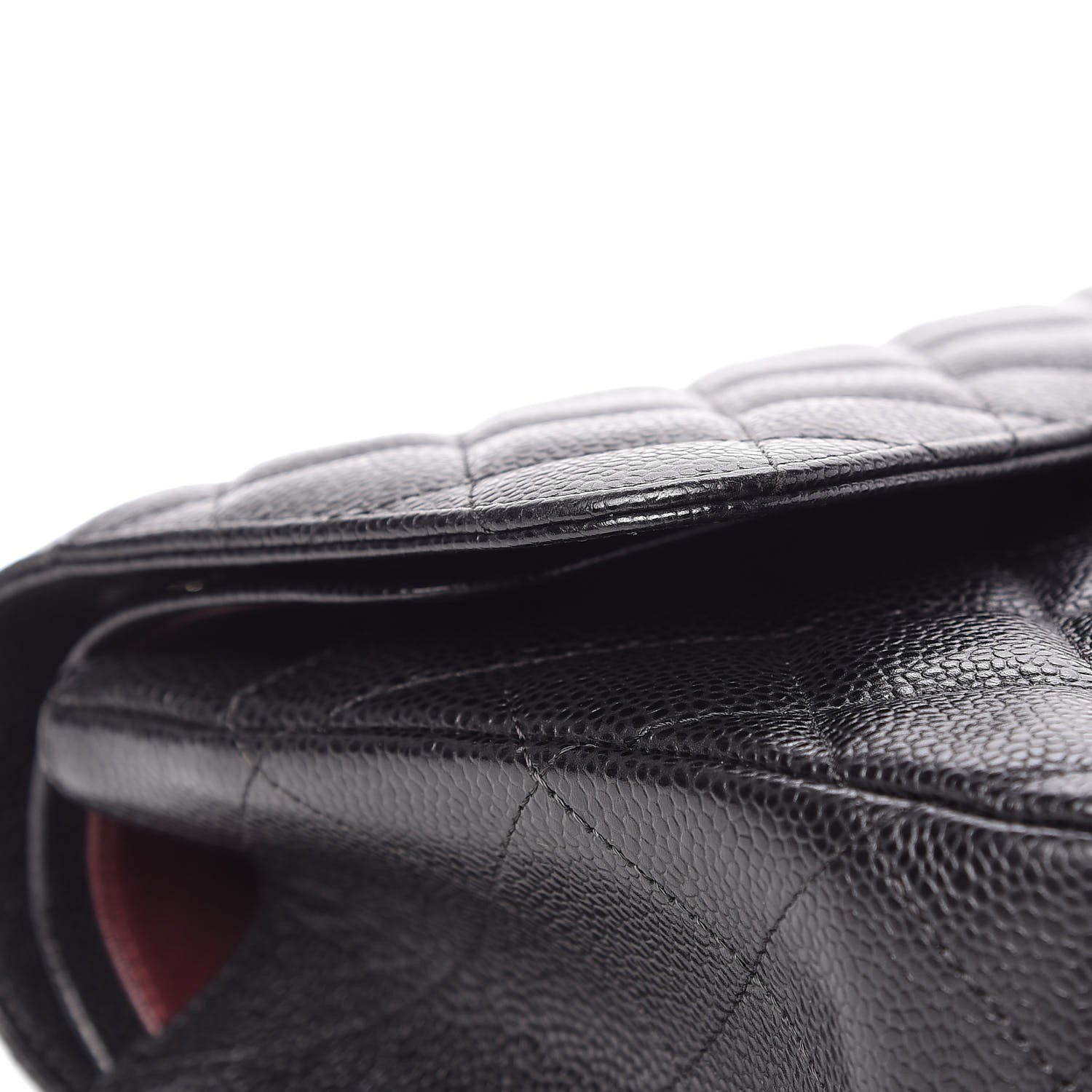 Chanel Caviar Quilted Jumbo Double Flap Black 11 of 12