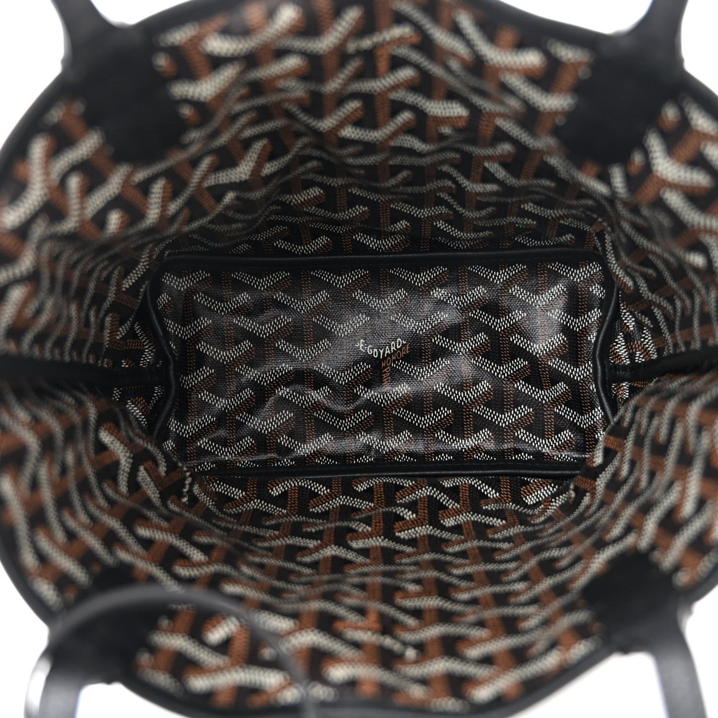 Goyardine Reversible Mini Anjou Black