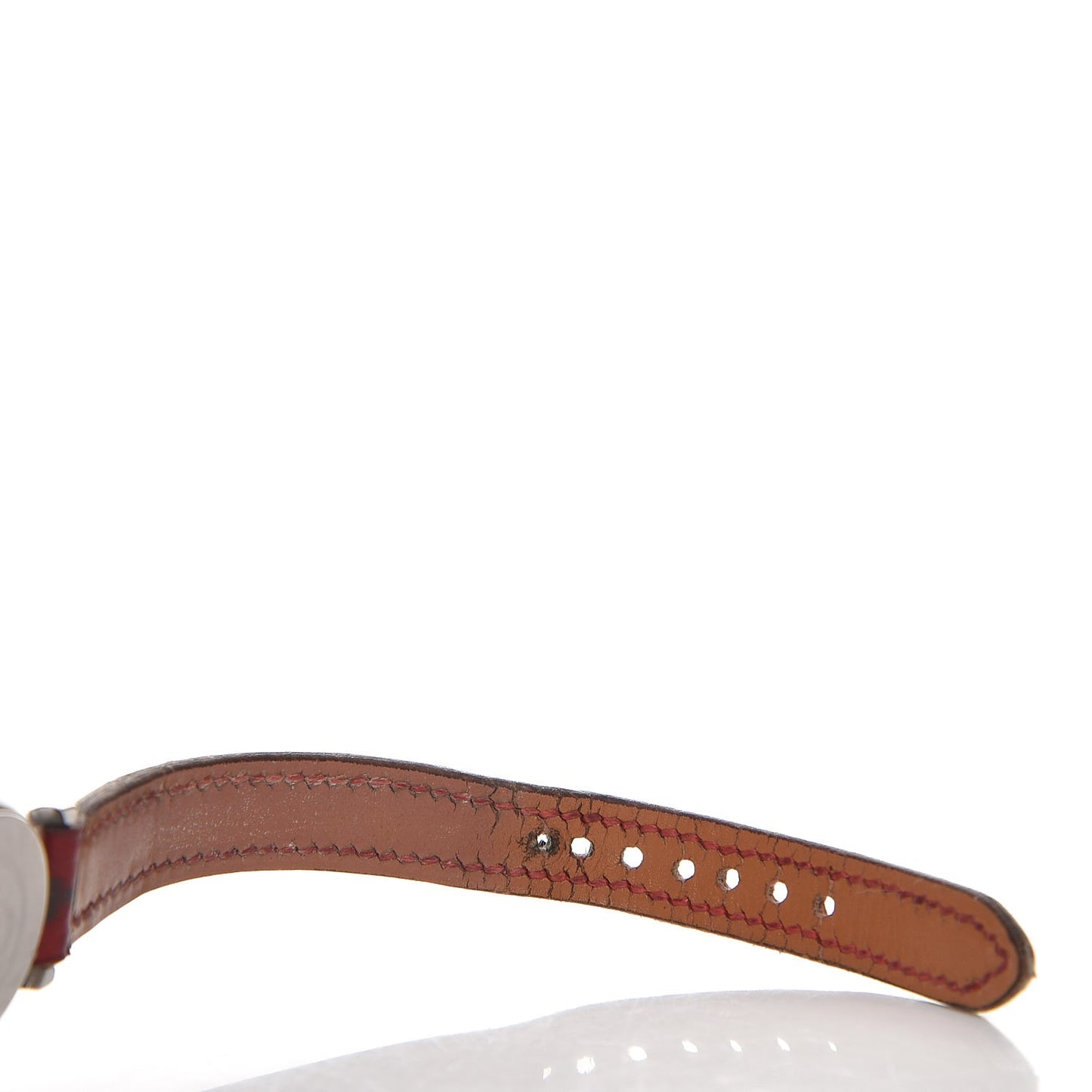 Stainless Steel Ostrich 23mm Sellier Quartz Watch Rouge