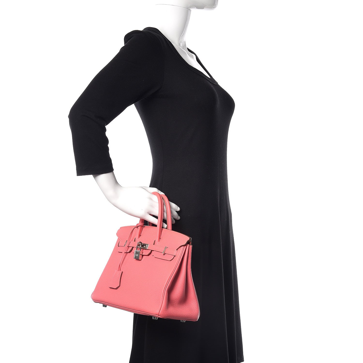 Hermes Togo Birkin 25 Rose Lipstick 2 of 37
