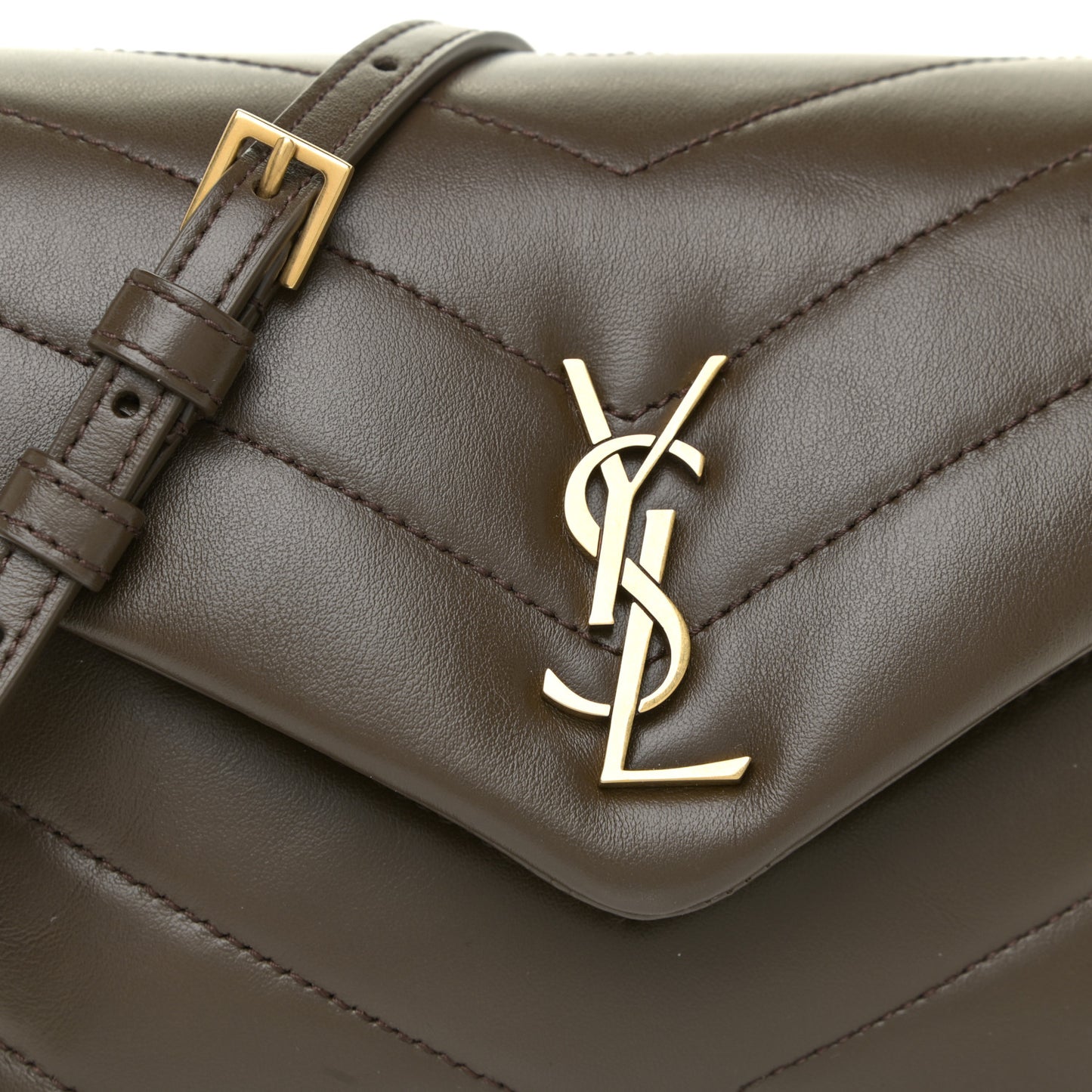 Calfskin Y Quilted Monogram Toy Loulou Crossbody Bag Earth