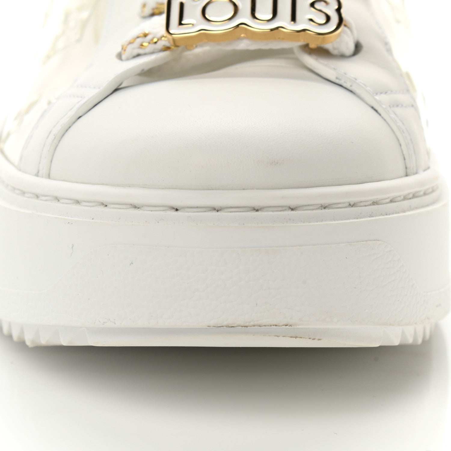 Louis Vuitton Monogram PVC Time Out Sneakers 38.5 Gold 15 of 16