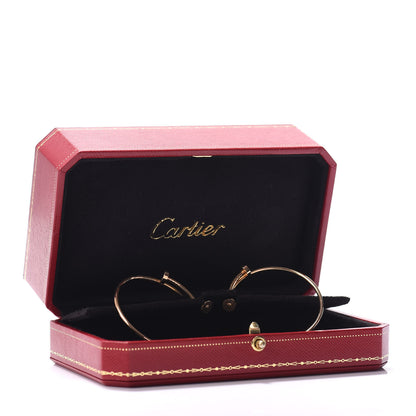 Cartier 18K Pink Gold Juste Un Clou Hoop Earrings 4 of 4