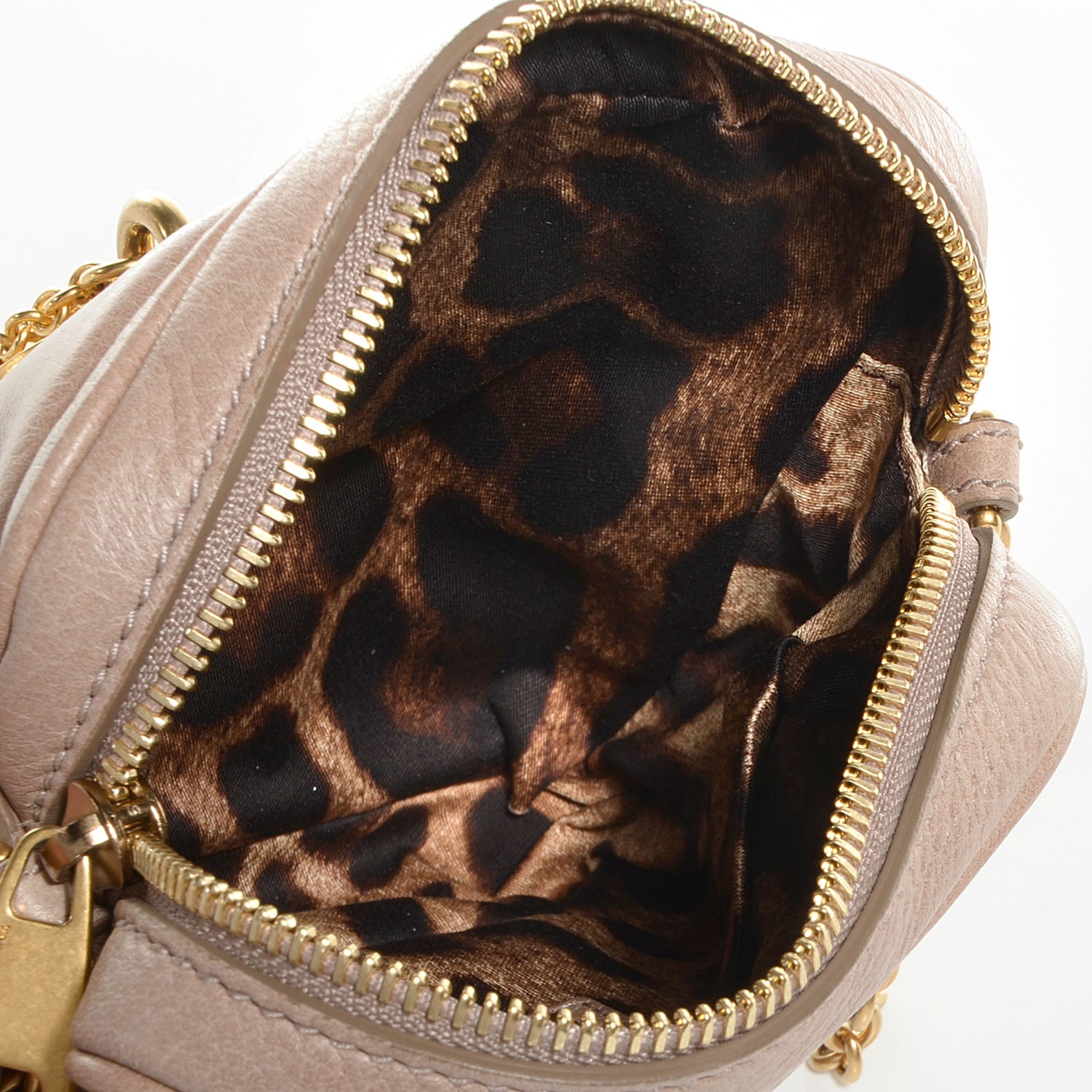 Dolce & Gabbana Deerskin Cervo Crossbody Charm Bag Beige 5 of 8