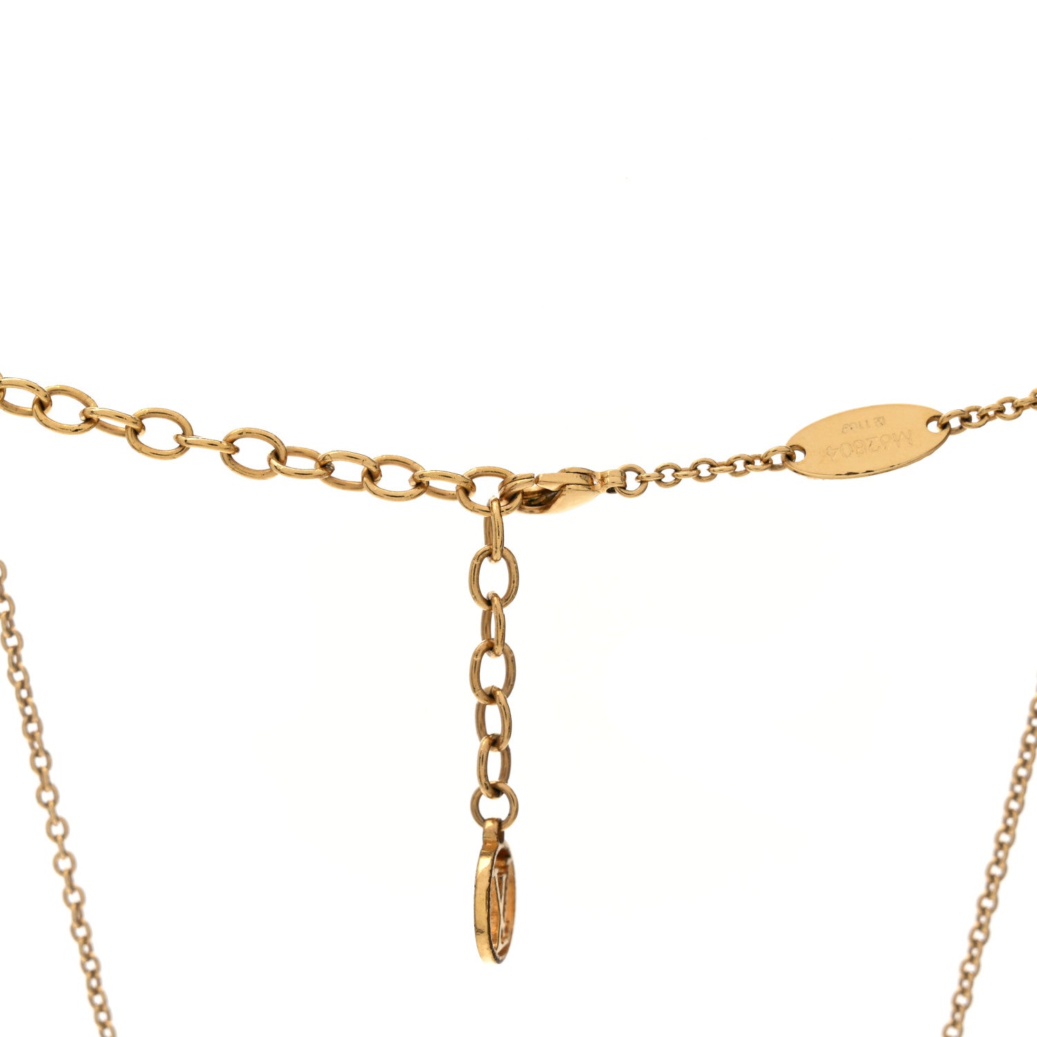 Louis Vuitton Luckygram Crystal Game On Dice Pendant Necklace Gold Silver 4 of 6