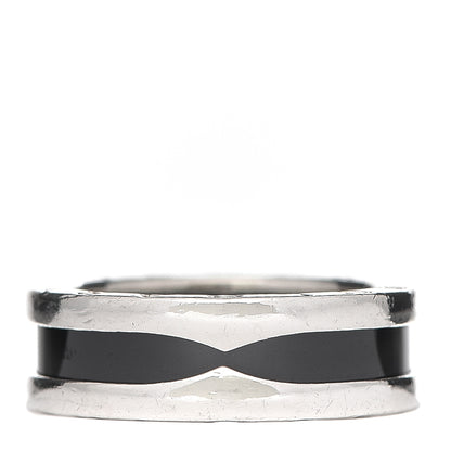 Bulgari Sterling Silver Ceramic Save The Children One-Band Ring 52 6 3 of 7