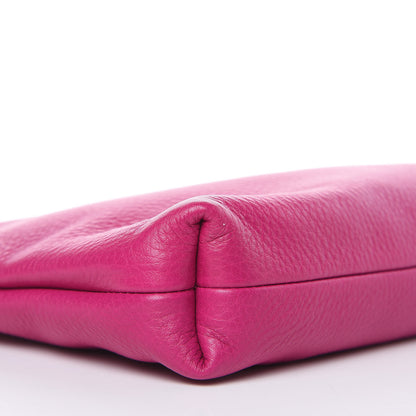 Gucci Pebbled Calfskin Tassel Clutch Fuchsia 8 of 9