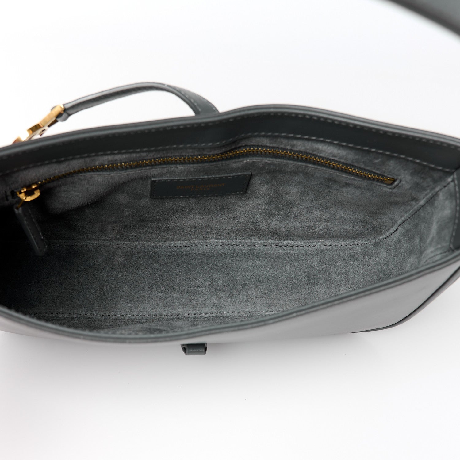 Saint Laurent Smooth Calfskin Le 5 A 7 Hobo Storm 5 of 10