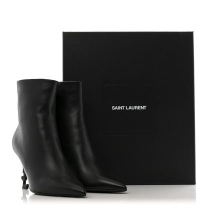 Saint Laurent Nappa Vendome Opyum 85 Ankle Boots 39 Black 10 of 10