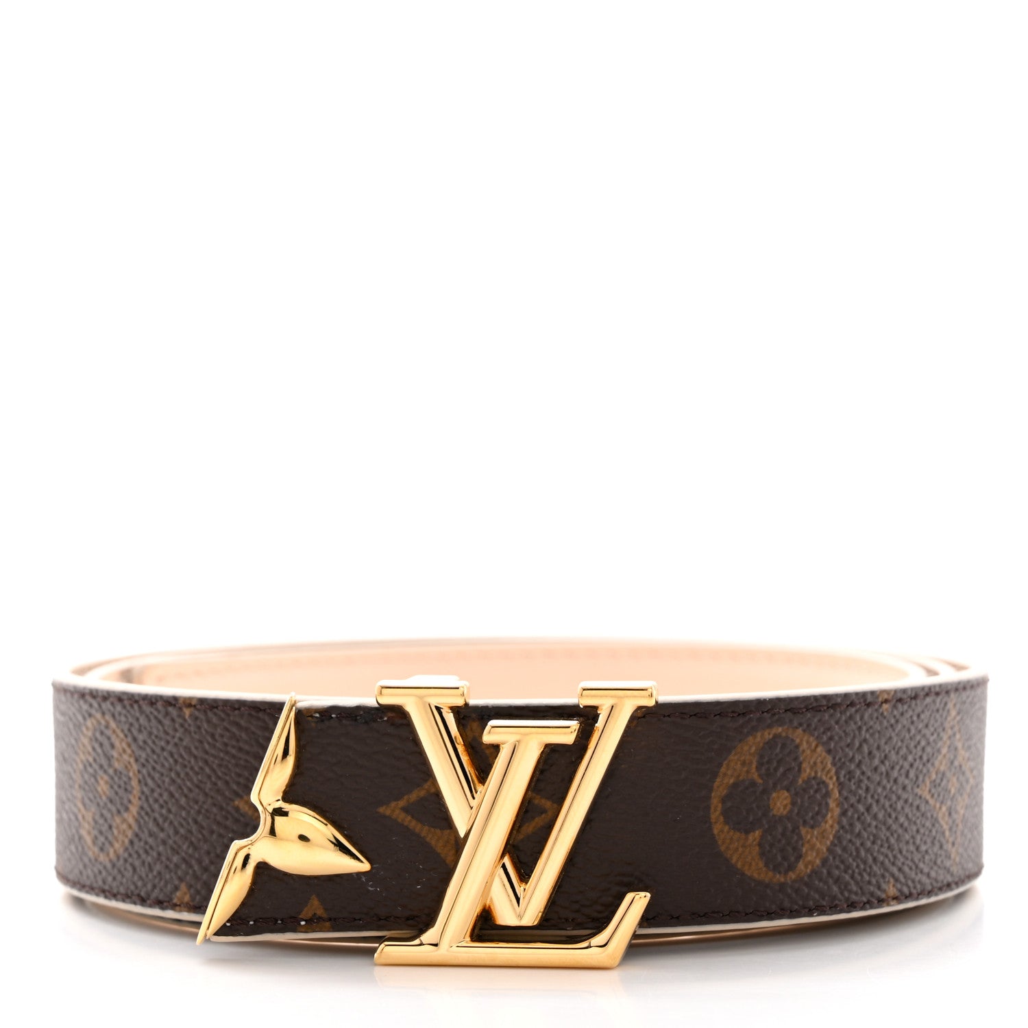 Louis Vuitton Monogram 20mm Pretty Reversible Belt 90 36 Beige 2 of 8