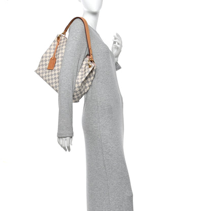 Louis Vuitton Damier Azur Graceful PM Rose Ballerine 2 of 10