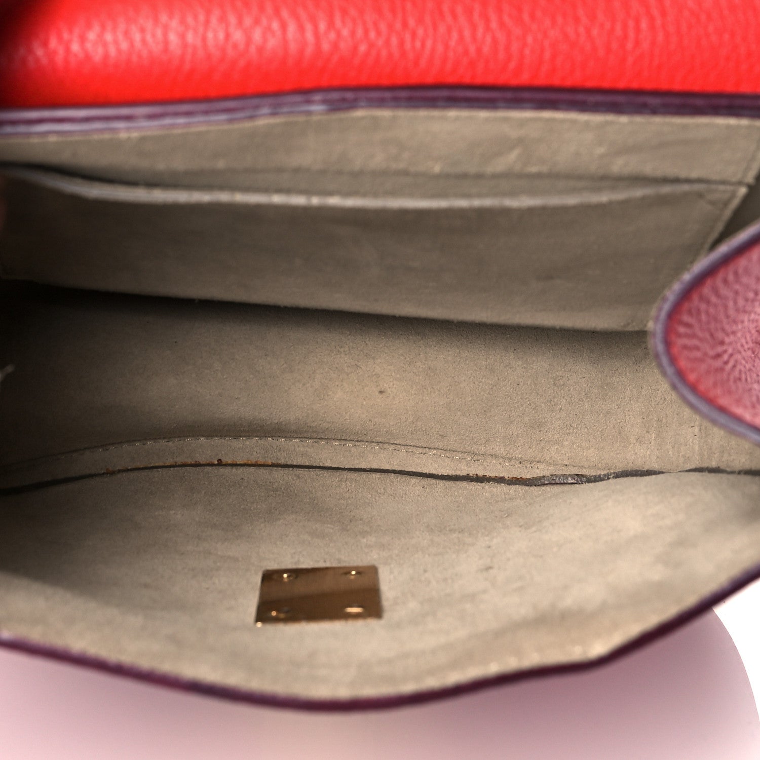Chloe Grained Lambskin Drew Shoulder Bag Plaid Red 4 of 11