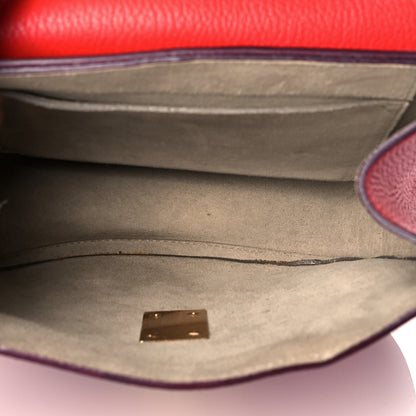 Chloe Grained Lambskin Drew Shoulder Bag Plaid Red 4 of 11