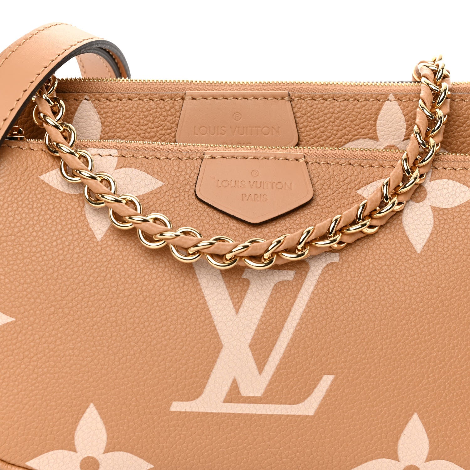 Louis Vuitton Empreinte Monogram Giant Multi Pochette Accessories Arizona Creme 9 of 11