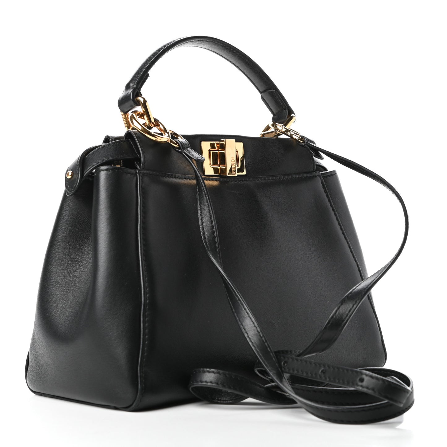 Nappa Mini Peekaboo Iconic Satchel Black