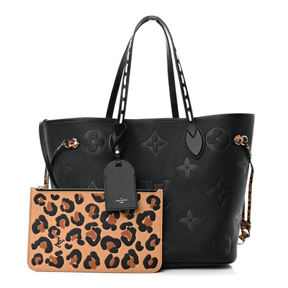 Louis Vuitton Empreinte Monogram Giant Wild At Heart Neverfull MM Black 1 of 11