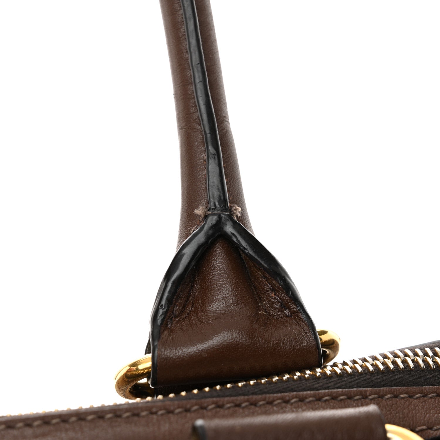 Prada Vitello Daino Shopping Satchel Bruciato 10 of 13