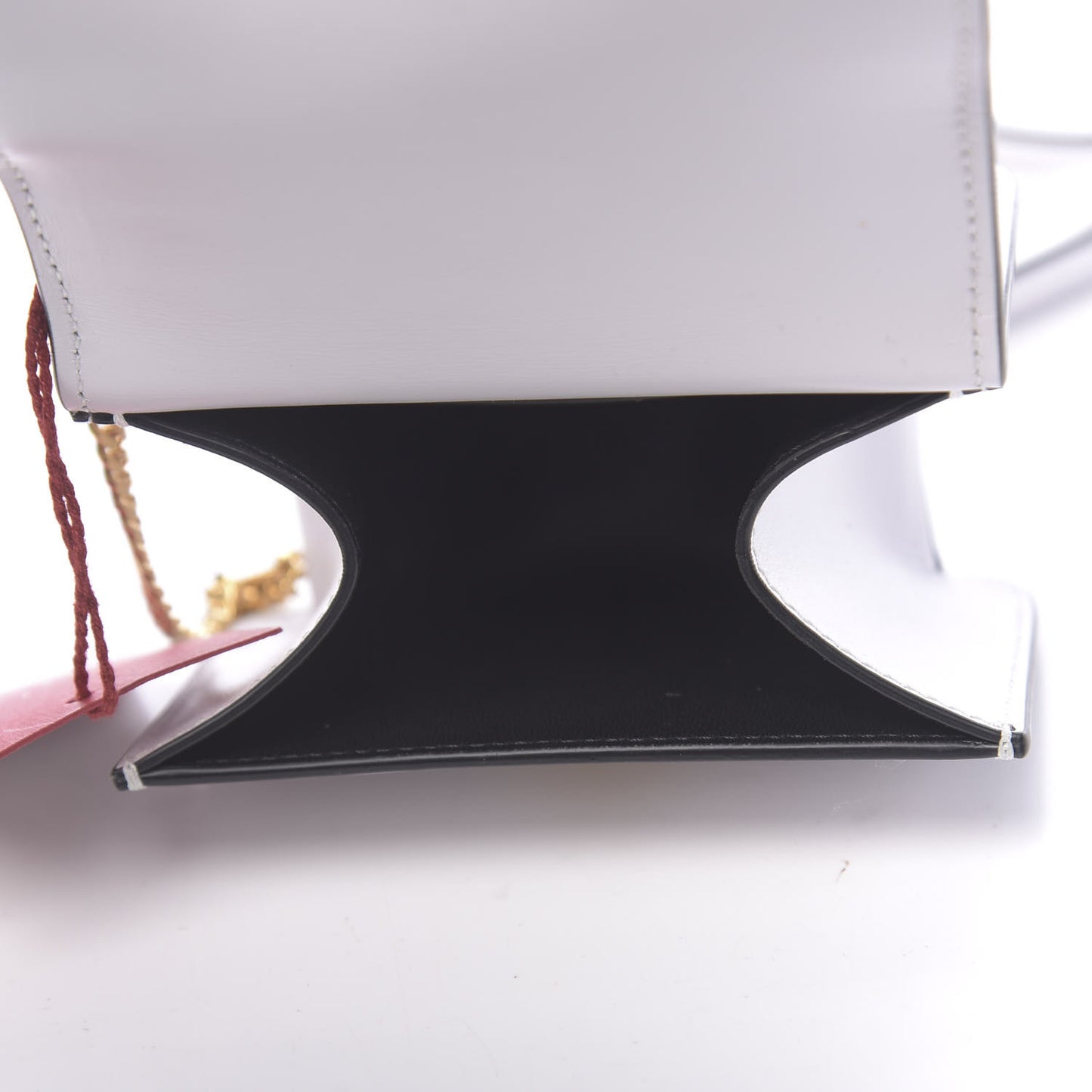 Smooth Calfskin Micro VSling Shoulder Bag White