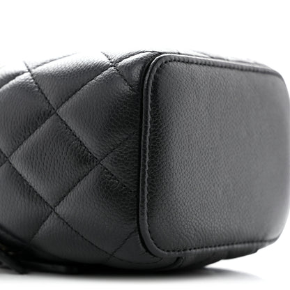 Chanel Caviar Quilted Tiny CC Mini Vanity Case With Chain Black 9 of 10