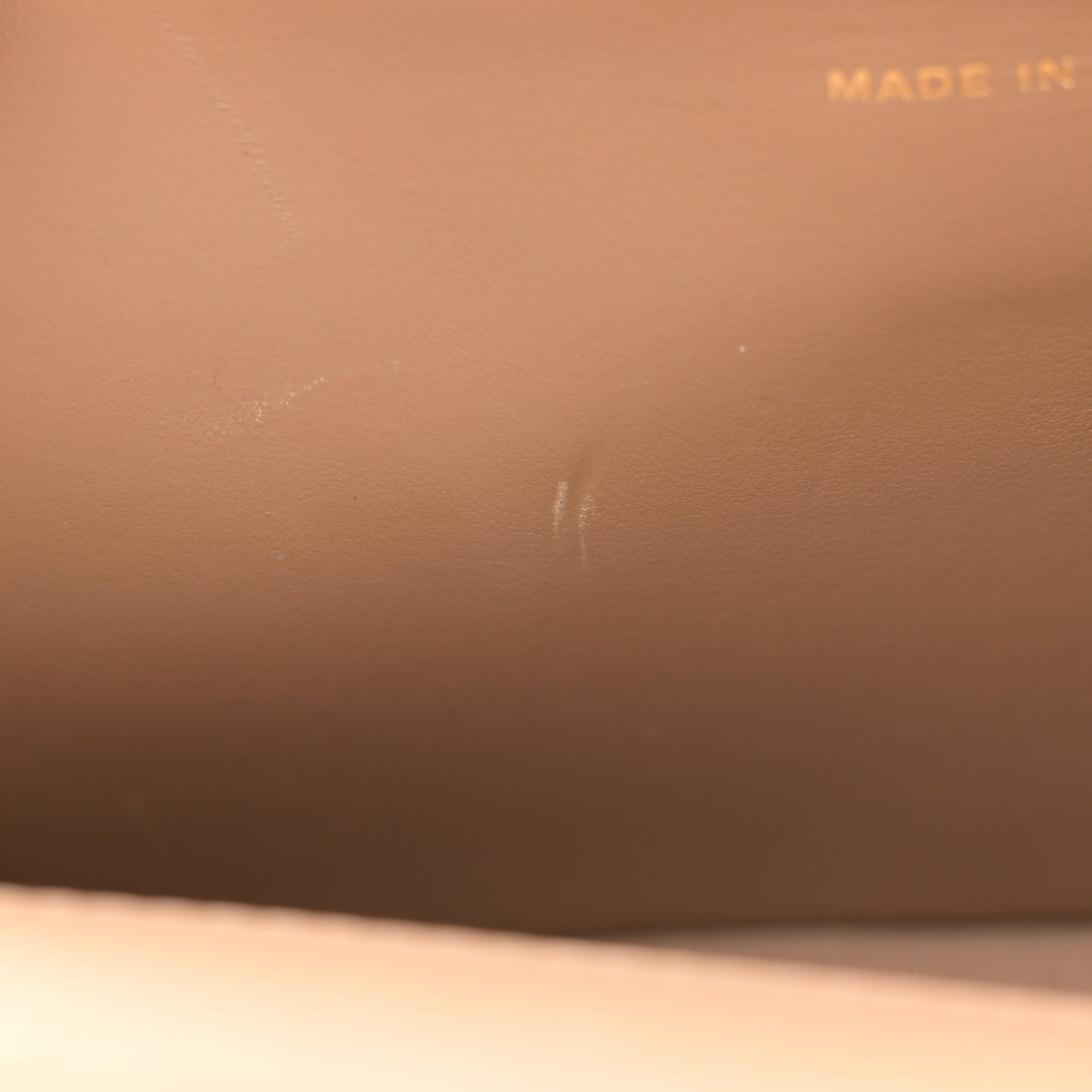 Caviar Quilted Boy Top Handle Wallet On Chain WOC Beige