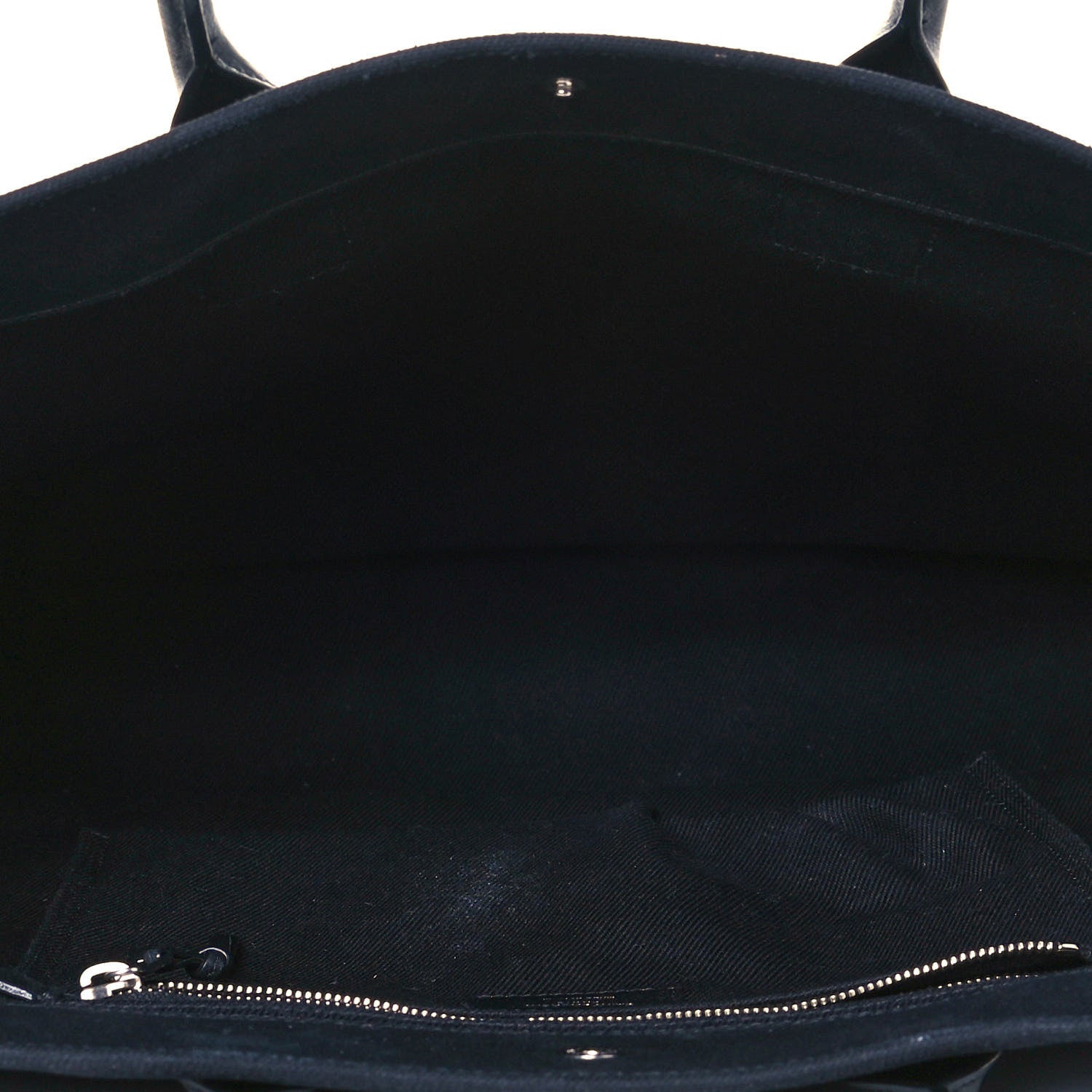 Saint Laurent Linen Calfskin Rive Gauche Tote Black 5 of 11