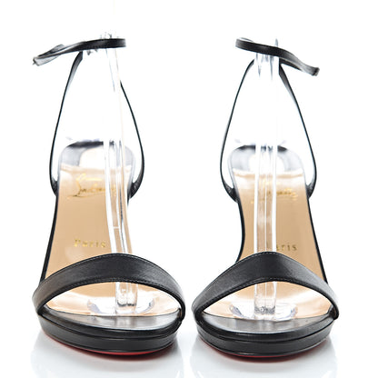 Christian Louboutin Nappa Loubi Queen 100 Sandals 40 Black 2 of 9
