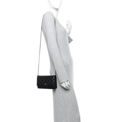 Chanel Caviar Quilted Wallet On Chain WOC Black 2 of 12