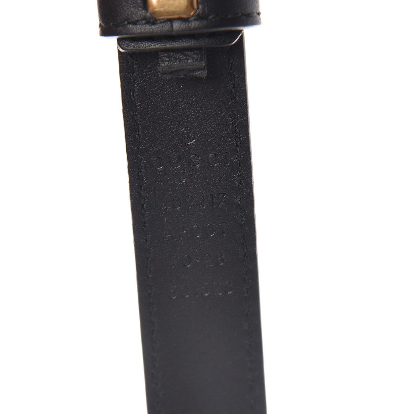 Calfskin Double G 20mm Belt 70 28 Black