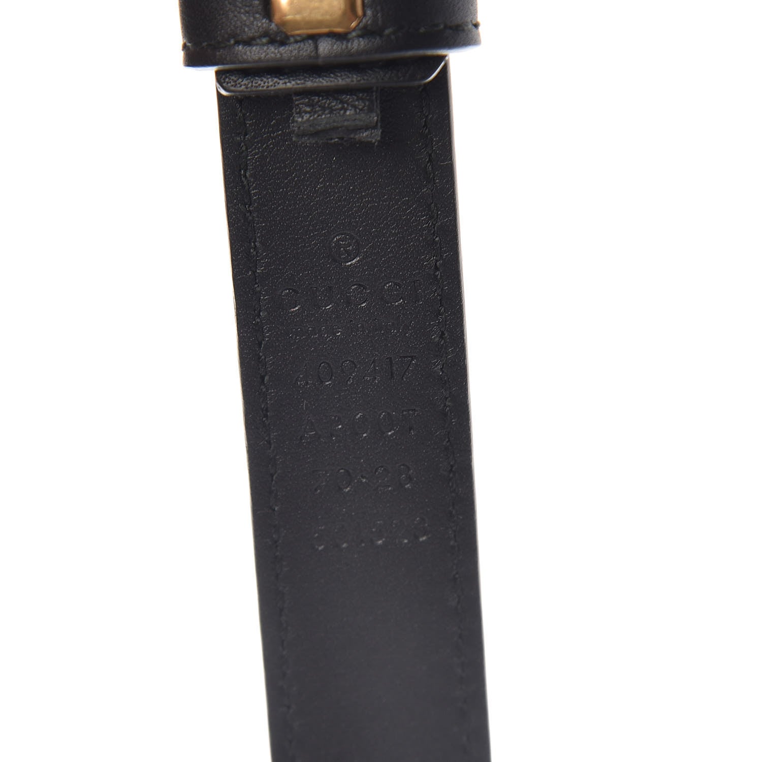 Gucci Calfskin Double G 20mm Belt 70 28 Black 6 of 8