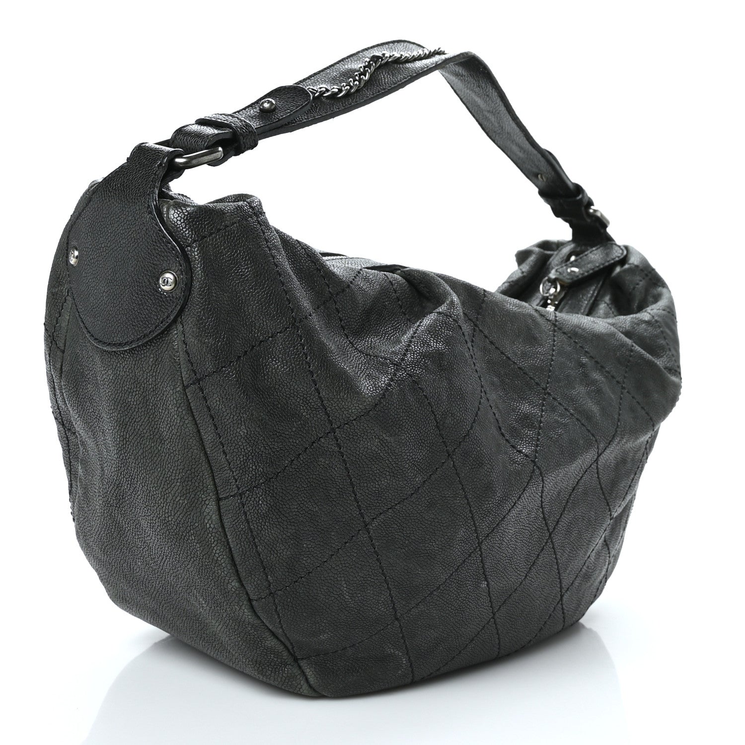 Chanel Caviar Outdoor Ligne Large Hobo Black 2 of 8