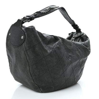 Chanel Caviar Outdoor Ligne Large Hobo Black 2 of 8