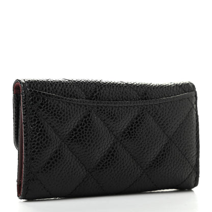 Chanel Caviar Quilted 6 Key Holder Black 3 of 9