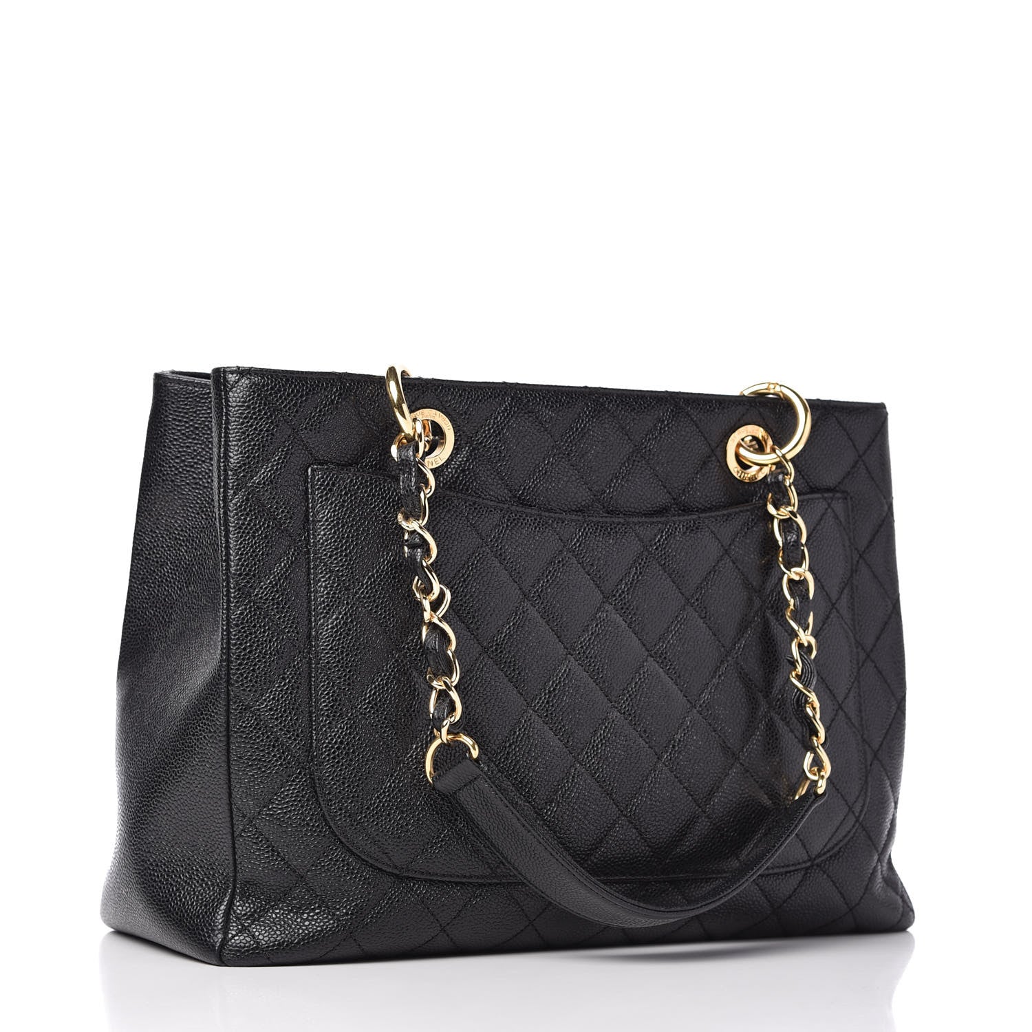 Chanel Caviar Quilted Grand Shopping Tote GST Black 3 of 11