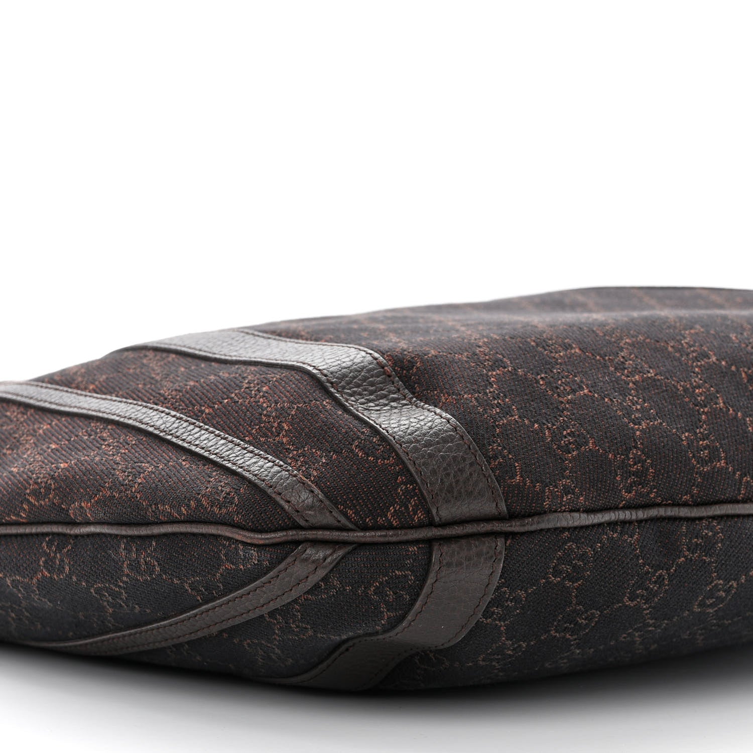 Gucci Monogram Medium Abbey Convertible Tote Dark Brown 9 of 14