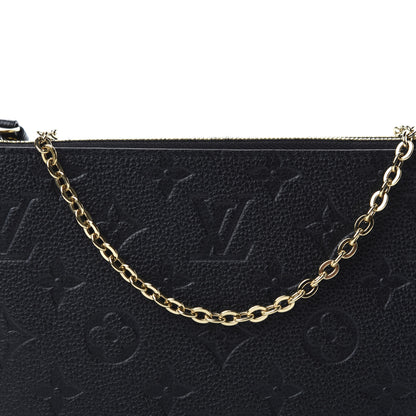 Louis Vuitton Empreinte Double Zip Pochette Black 12 of 12