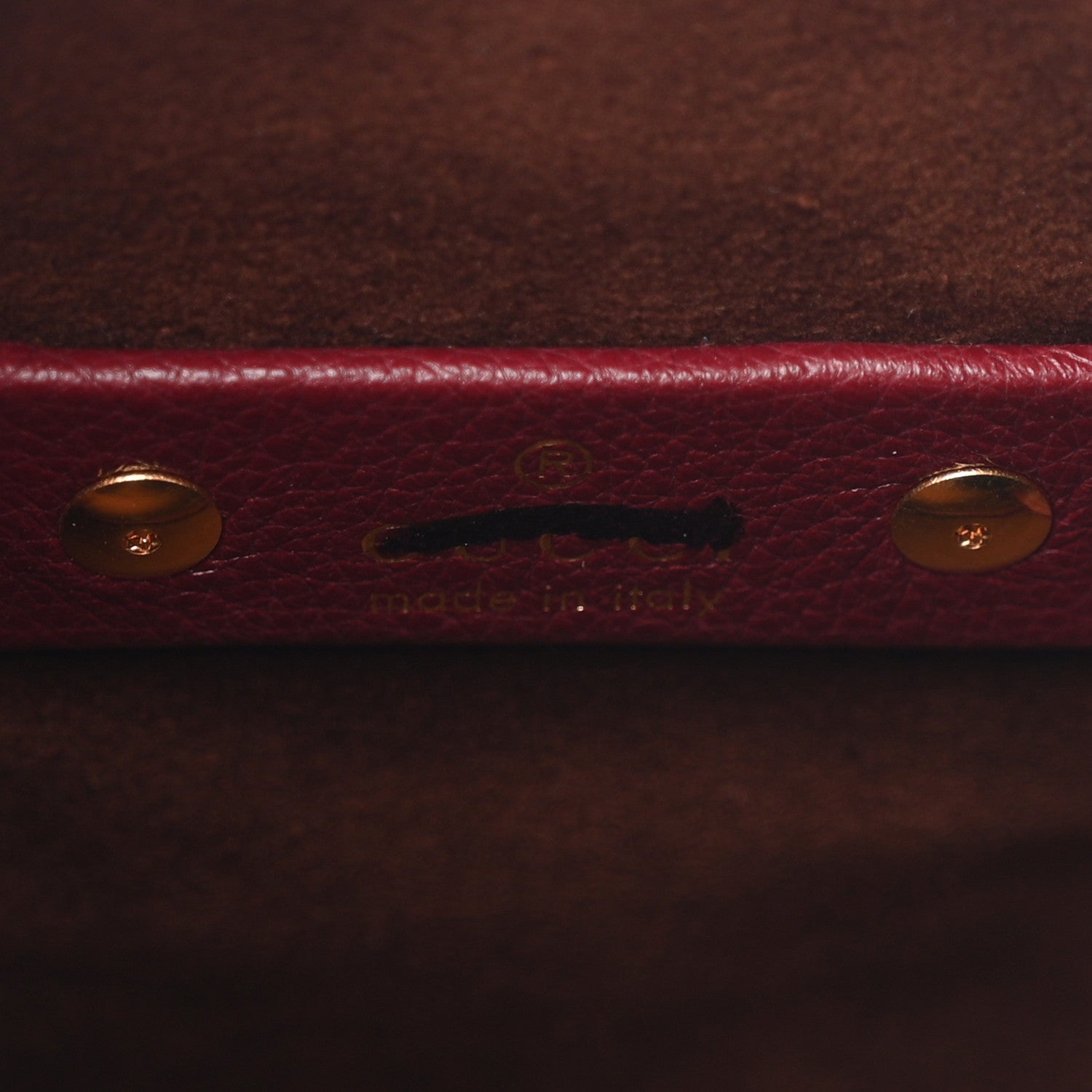 Gucci Grained Calfskin Softbit Medium Shoulder Bag Rosso Ancora 6 of 9