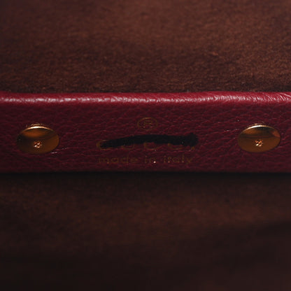 Gucci Grained Calfskin Softbit Medium Shoulder Bag Rosso Ancora 6 of 9