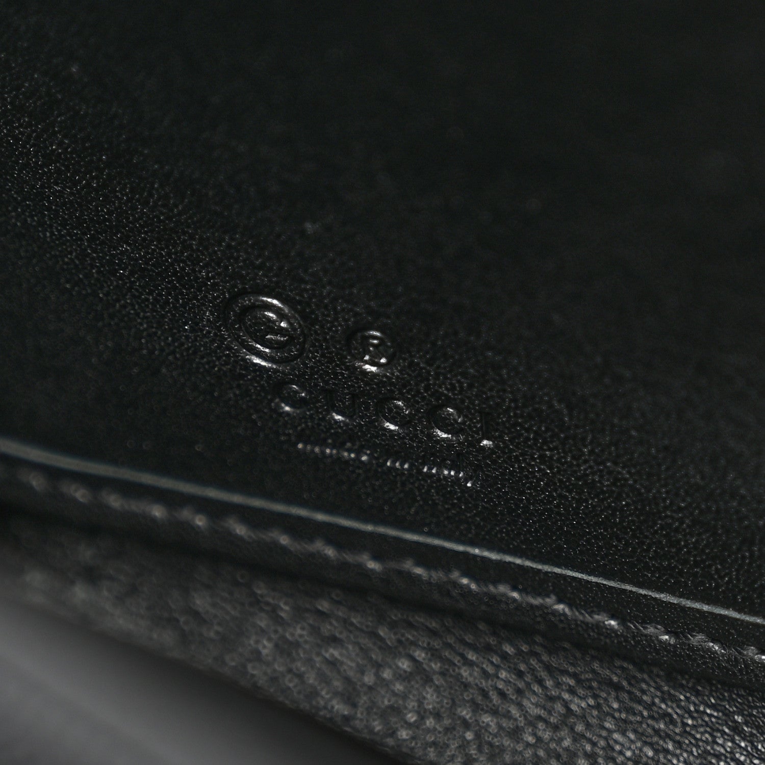 Gucci Guccissima Signature Zip Around Organizer Wallet Black 6 of 8