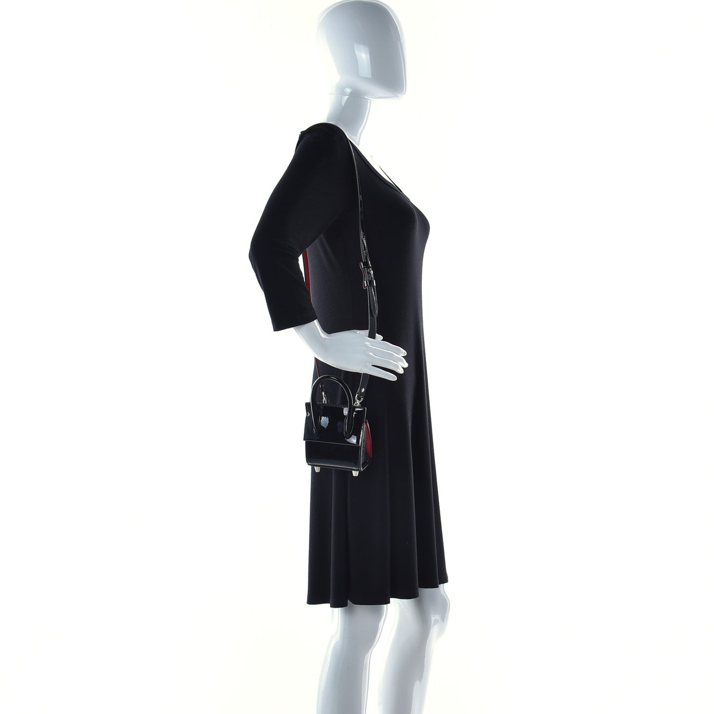 Patent Calfskin Nano Paloma Black