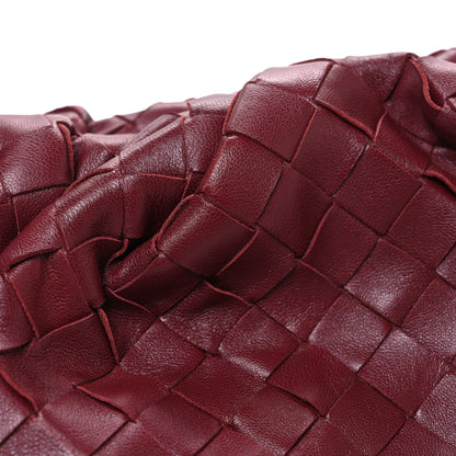 Bottega Veneta Nappa Maxi Intrecciato The Pouch Oversized Clutch Bordeaux 9 of 11