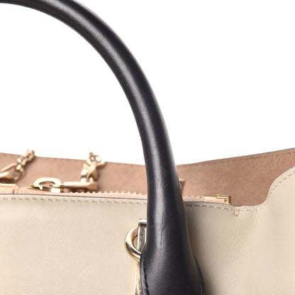 Chloe Smooth Calfskin Small Baylee Tote Beige Black 11 of 13