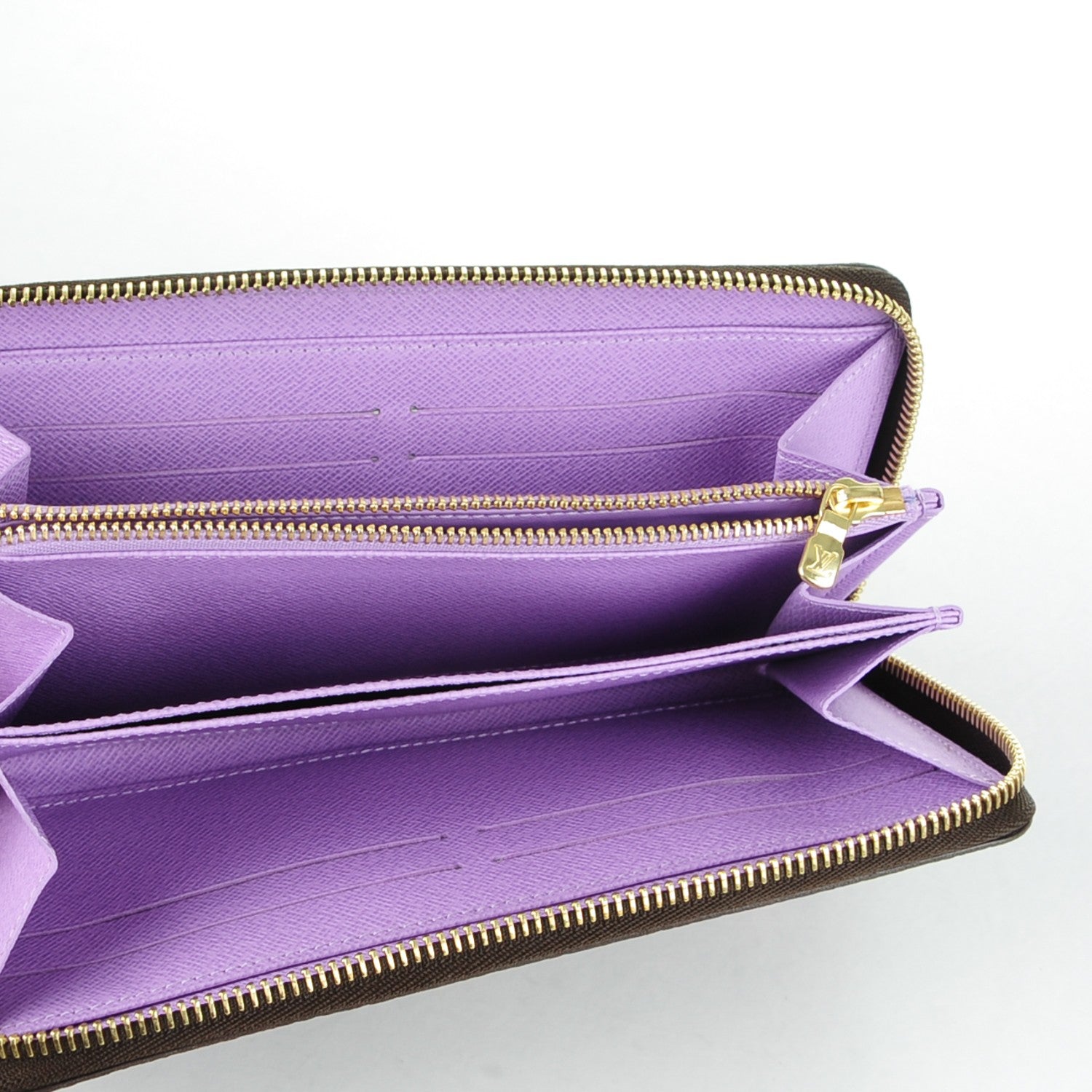 Louis Vuitton Damier Ebene Illustre Zippy Wallet Violet 5 of 7