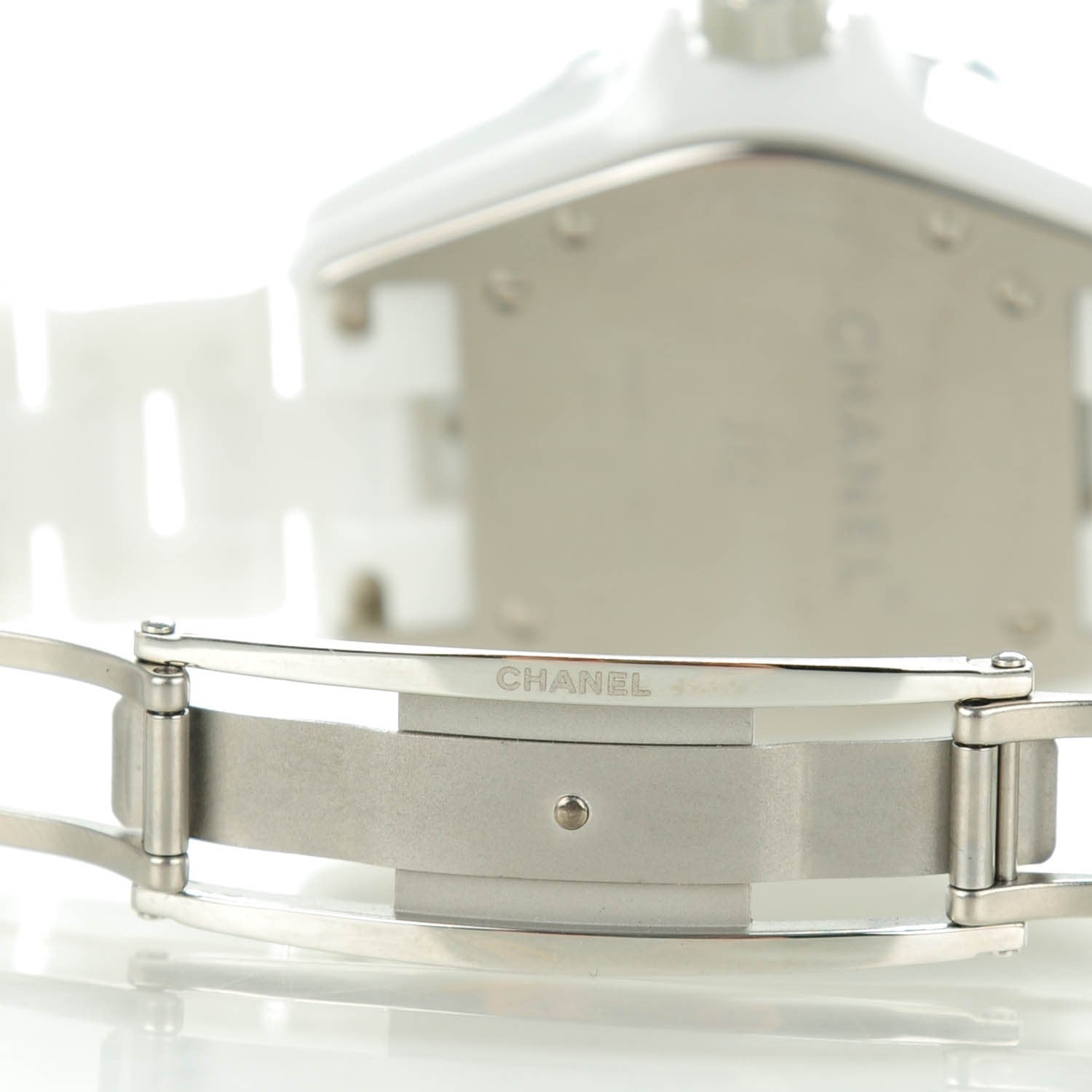 Chanel Stainless Steel Ceramic 33mm J12 Quartz Watch Pink 8 of 8