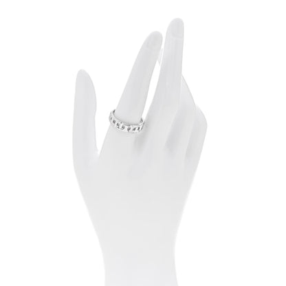 Tiffany 18K White Gold Wide T True Ring 58 8.5 2 of 4