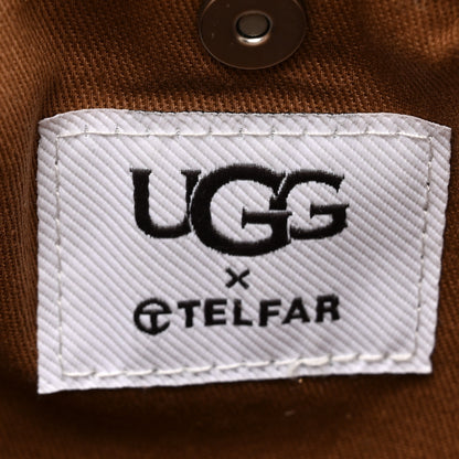 Telfar X UGG Suede Shearling Reverse Small Shopping Bag Natural 6 of 10