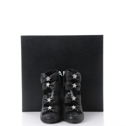 Chanel Buffalo Glitter Crystal Star Pumps 38 Black 9 of 9