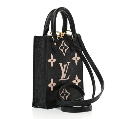 Louis Vuitton Empreinte Monogram Giant Petit Sac Plat Black Beige 3 of 8