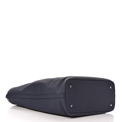 Chanel Grained Calfskin Large Coco Eyelets Shopping Tote Navy 5 of 11