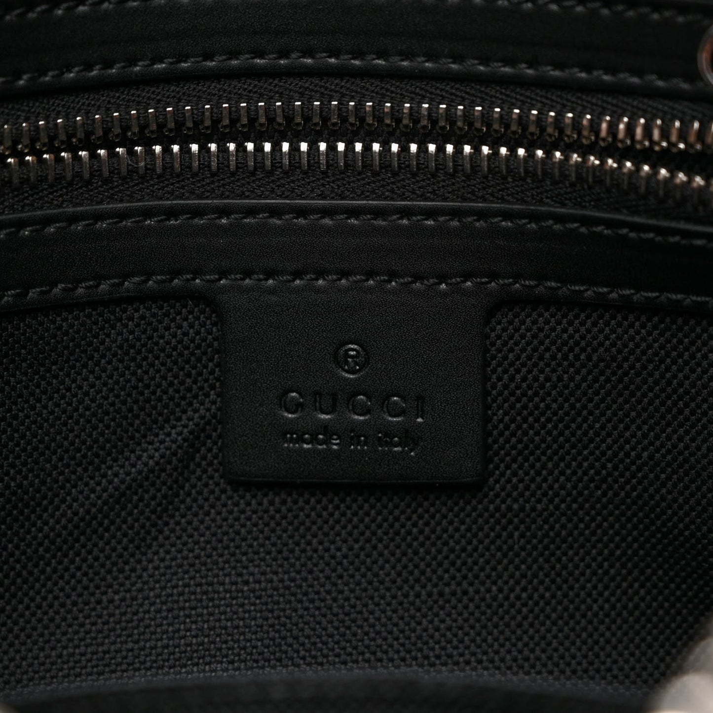 Soft GG Supreme Monogram Web Belt Bag Black Grey